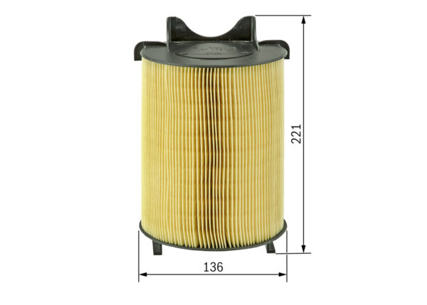 Фільтр повітряний BOSCH (фільтруючий елемент) AUDI A3; SEAT ALTEA, ALTEA XL, LEON, TOLEDO III; SKODA OCTAVIA II, SUPERB II, YETI; VW BEETLE, CADDY III, CADDY III/MINIVAN, EOS 1.2-Electric 05.03-07.19  || 1 987 429 405, 1F0129620 - Зображення 4