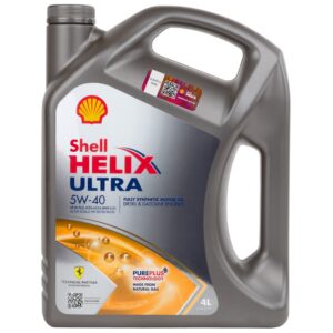 Моторна олива Shell Helix Ultra 5W-40, 4 л (на основі природного газу)