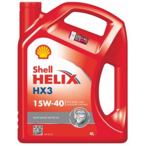 Універсальна всесезонна моторна олива на мінеральній основі | Shell Helix HX3 15W-40, 4л